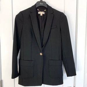 Michael Kors Black 1 Button Sports Suit Jacket Blazer Size 2